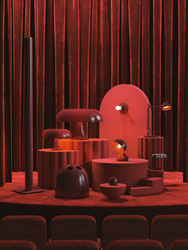 Nesso Table Lamp - Ruby Red Collection